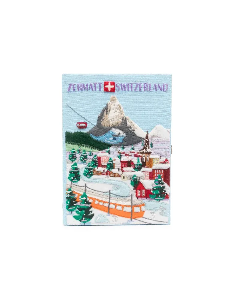 Olympia Le-Tan Switzerland Clutch - Blau Blau