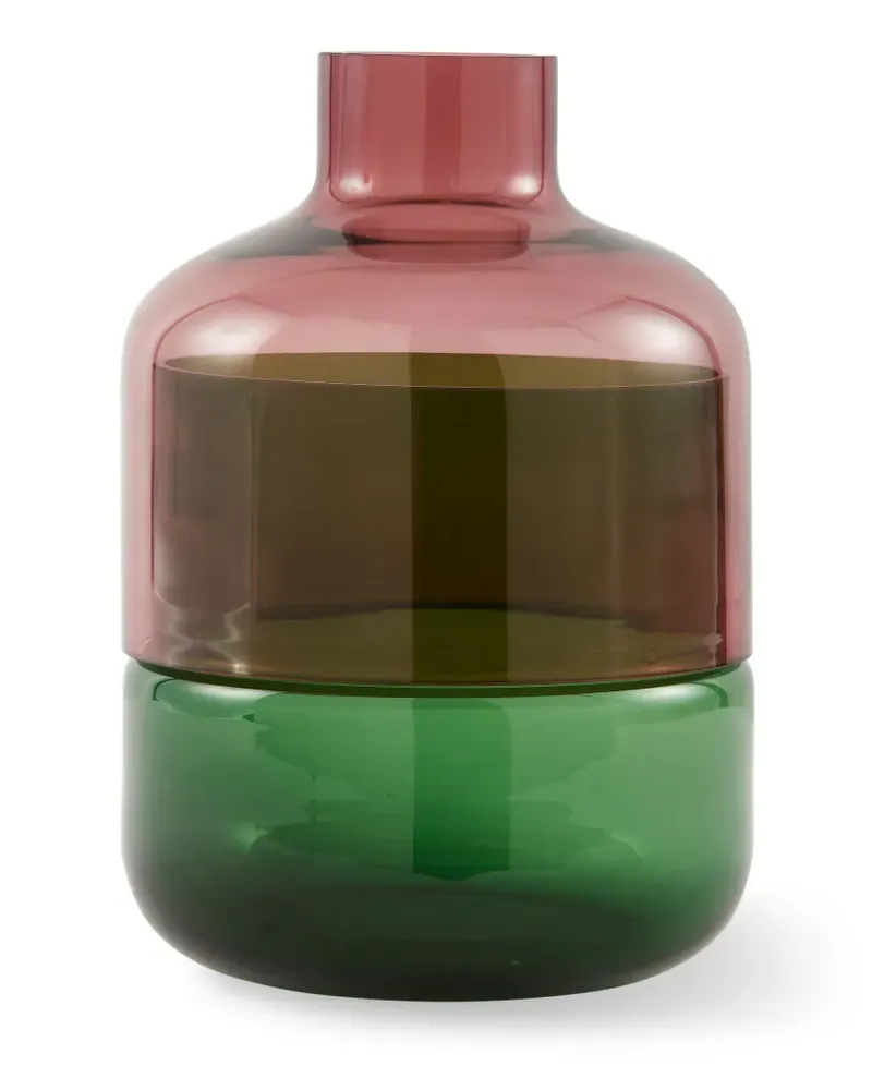 POLSPOTTEN Stacked Glasvase - Grün Grün