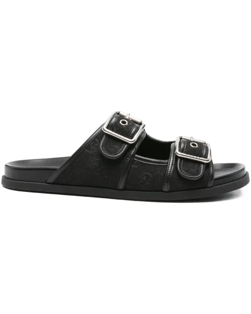 Gucci Sandalen mit doppelter Schnalle - Schwarz Schwarz