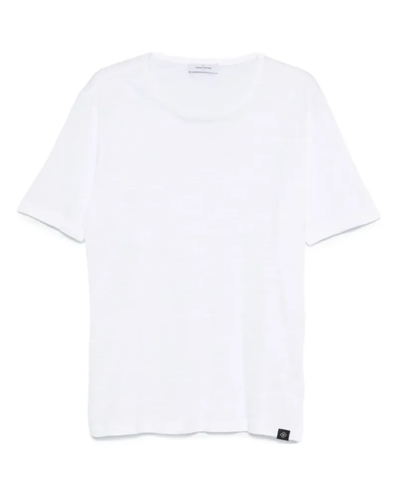 Gran Sasso T-Shirt aus Leinen - Weiß Weiß