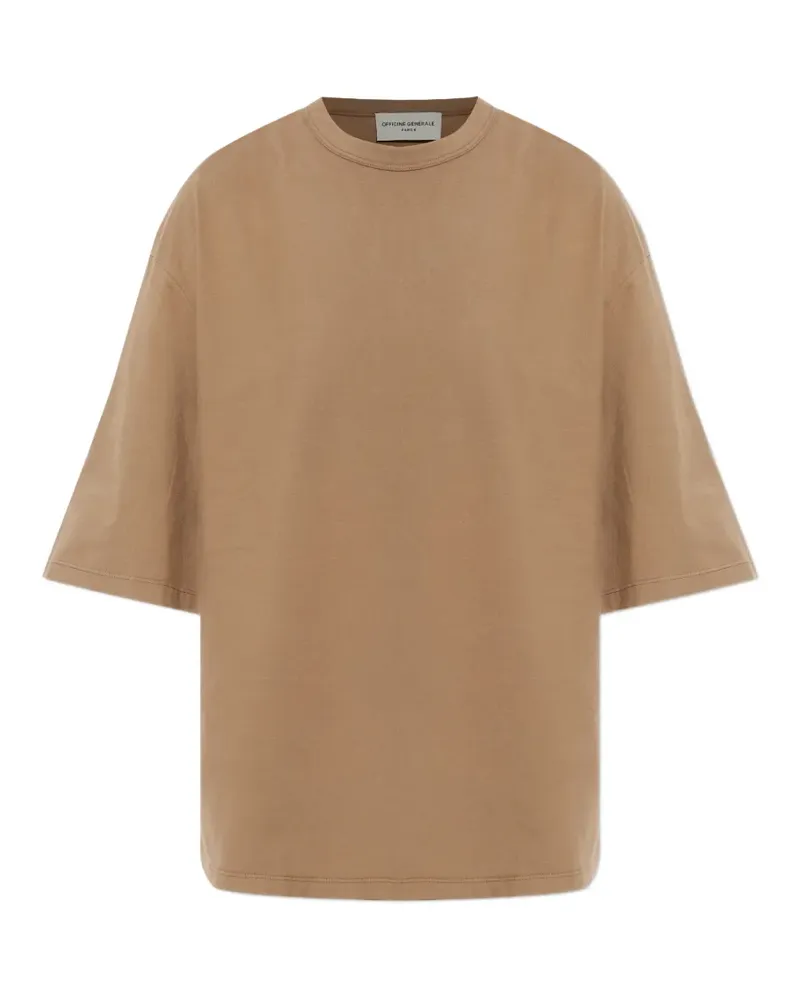 Officine Generale short-sleeve T-shirt - Braun Braun