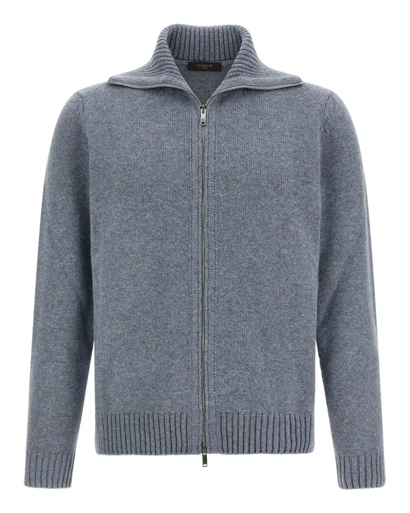 Zanone Cardigan mit Reißverschluss - Blau Blau