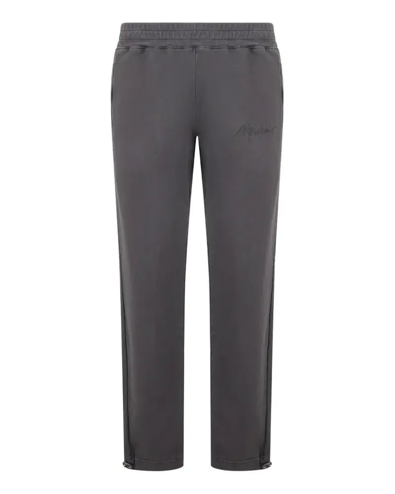 Moschino logo-embroidered track pants - Grau Grau