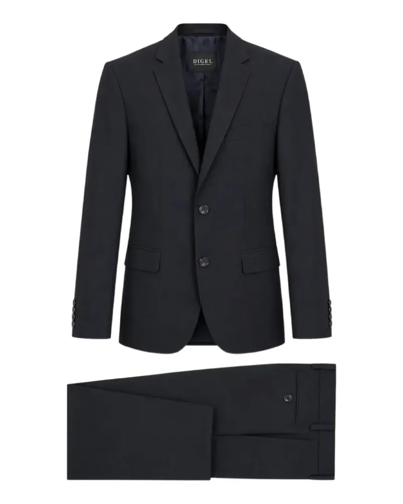 Digel single-breasted notched-lapel suit - Blau Blau