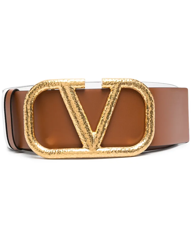 Valentino Garavani Wendbarer VLogo Signature Gürtel 70mm - Braun Braun