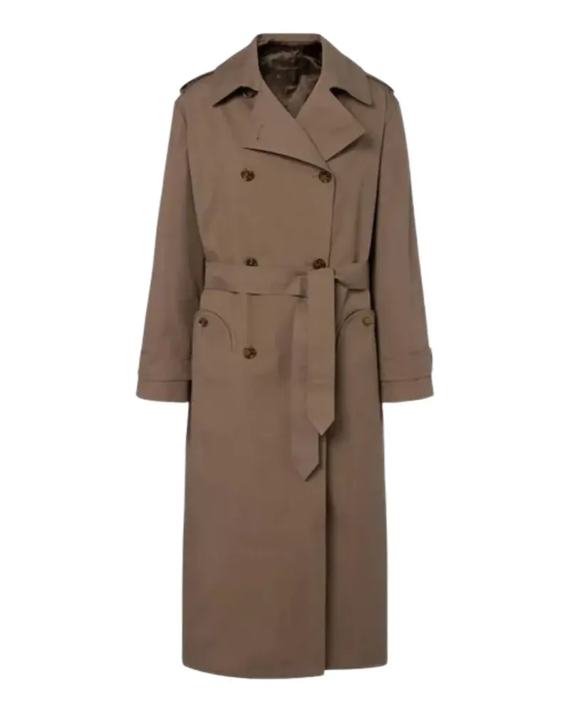 Blazé Milano double-breasted belted trench coat - Braun Braun