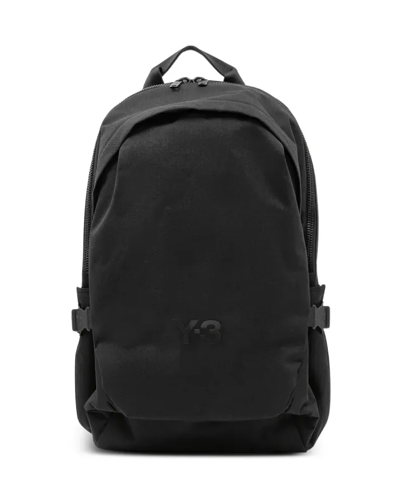Y-3 logo-print backpack - Schwarz Schwarz