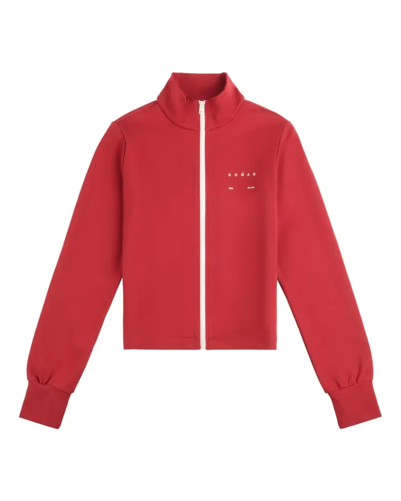 Hogan Kapuzenjacke aus Stretch-Jersey - Rot Rot
