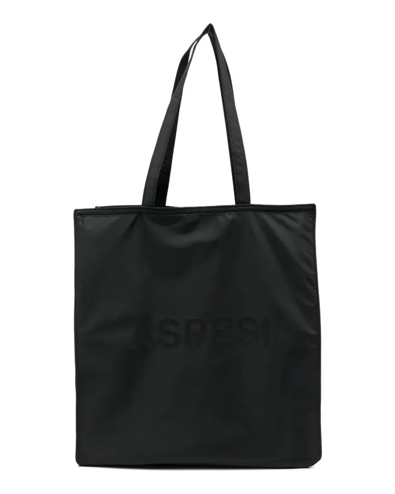 ASPESI logo shoulder bag - Schwarz Schwarz