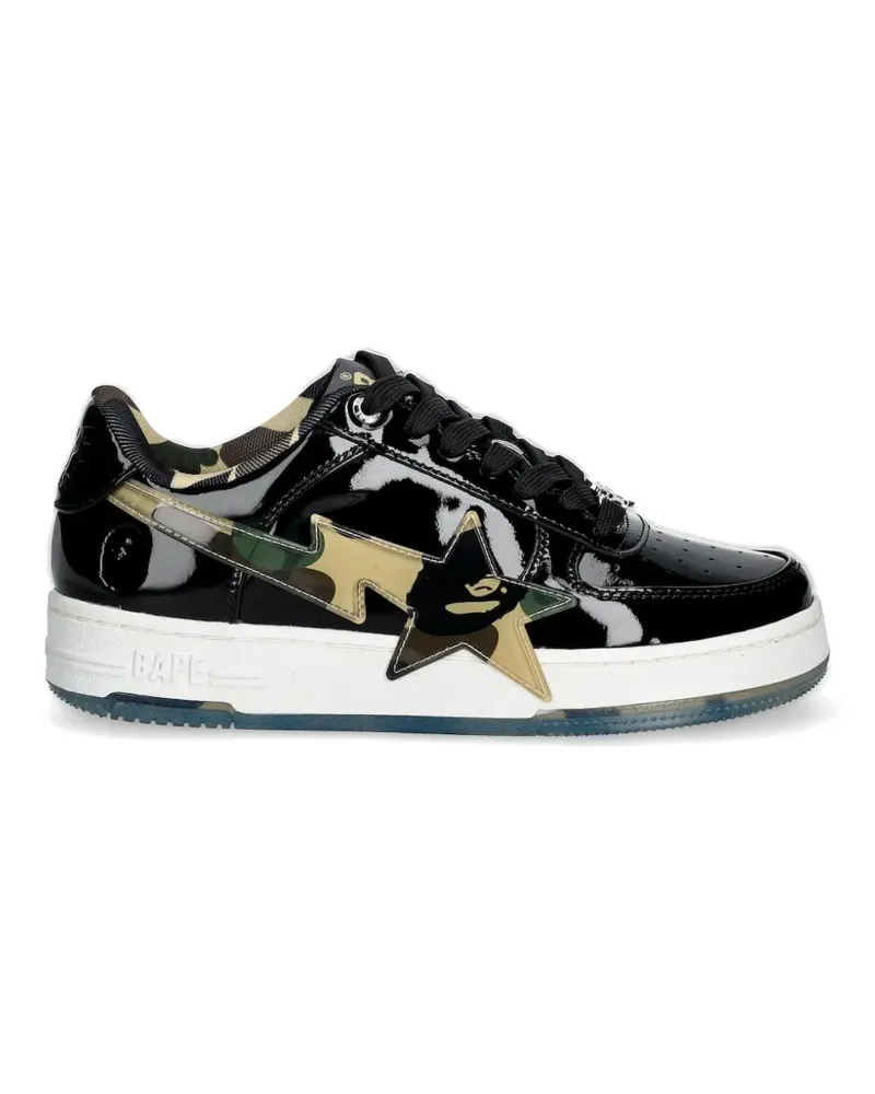 BAPE Sneakers mit Camouflage-Print - Schwarz Schwarz