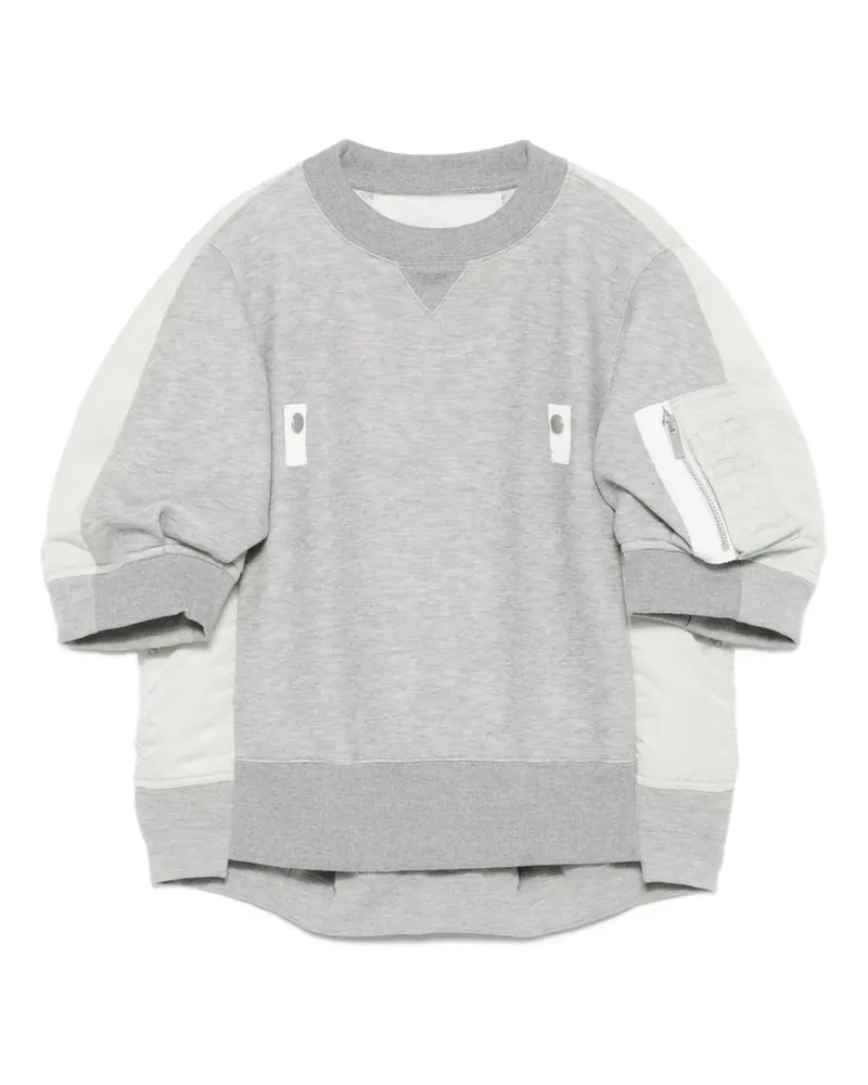 Sacai Sweatshirt mit Reißverschluss - Grau Grau