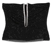 Bikinioberteil mit Strass - Schwarz