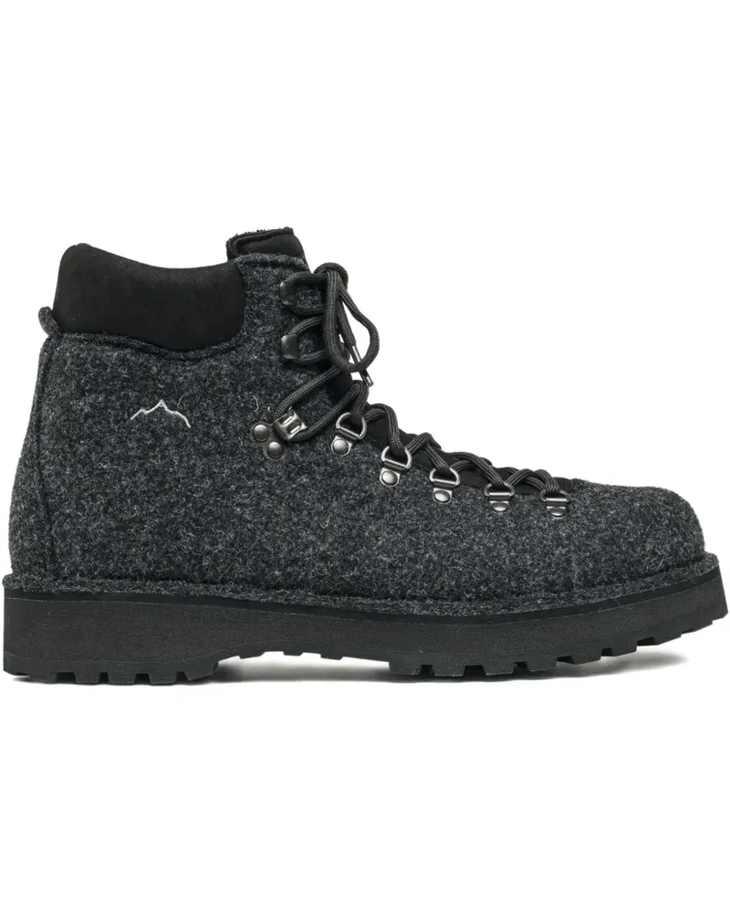 Diemme felt lace-up boots - Grau Grau