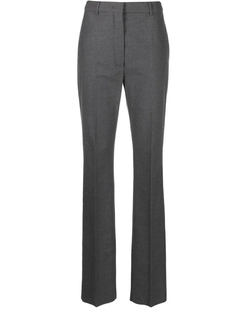 SPORTMAX Tapered-Hose mit Bügelfalten - Grau Grau
