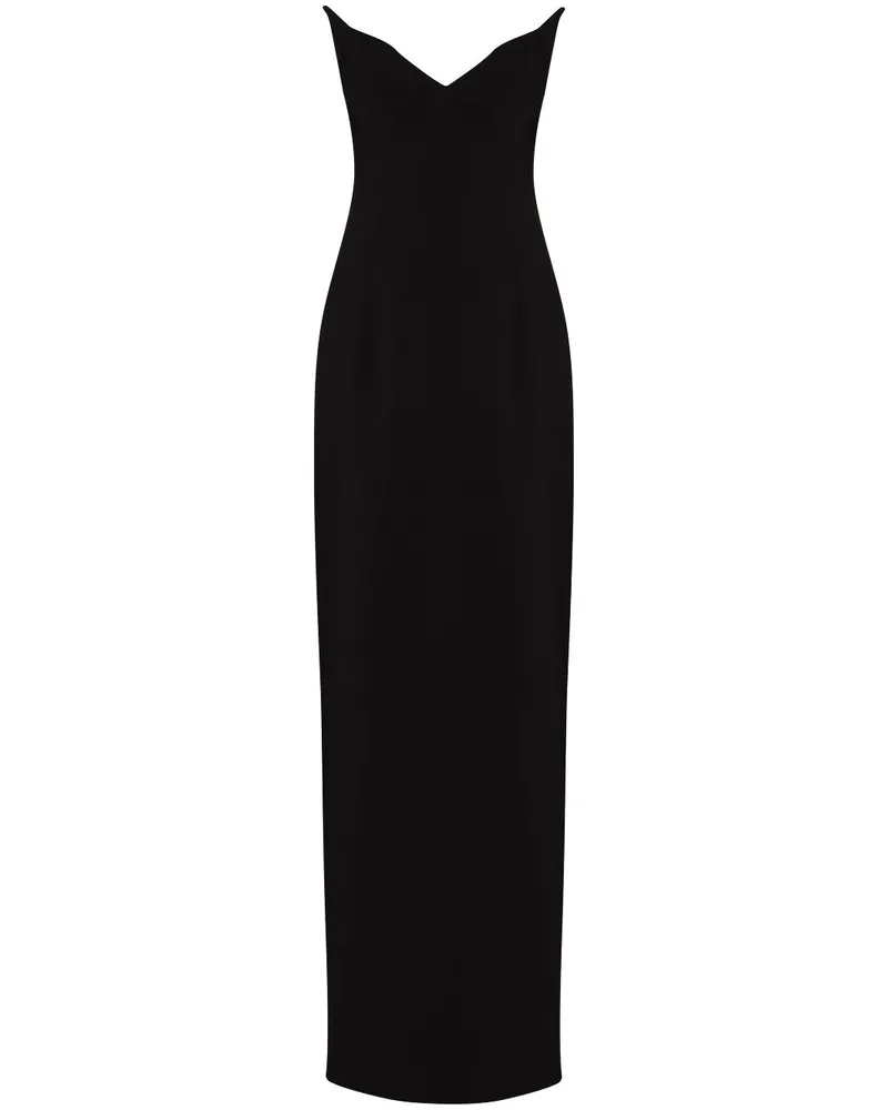 Mônot Schulterfreies Abendkleid - Schwarz Schwarz