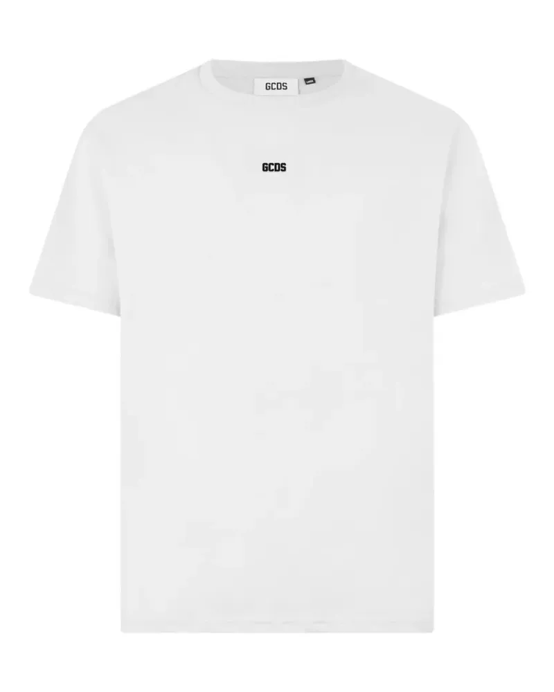 GCDS T-Shirt mit Logo - Weiß Weiß