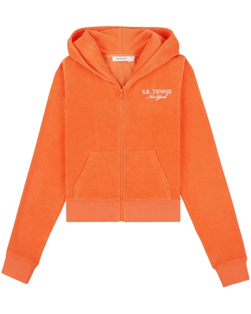 SPORTY & RICH Hoodie aus Frottee - Orange Orange
