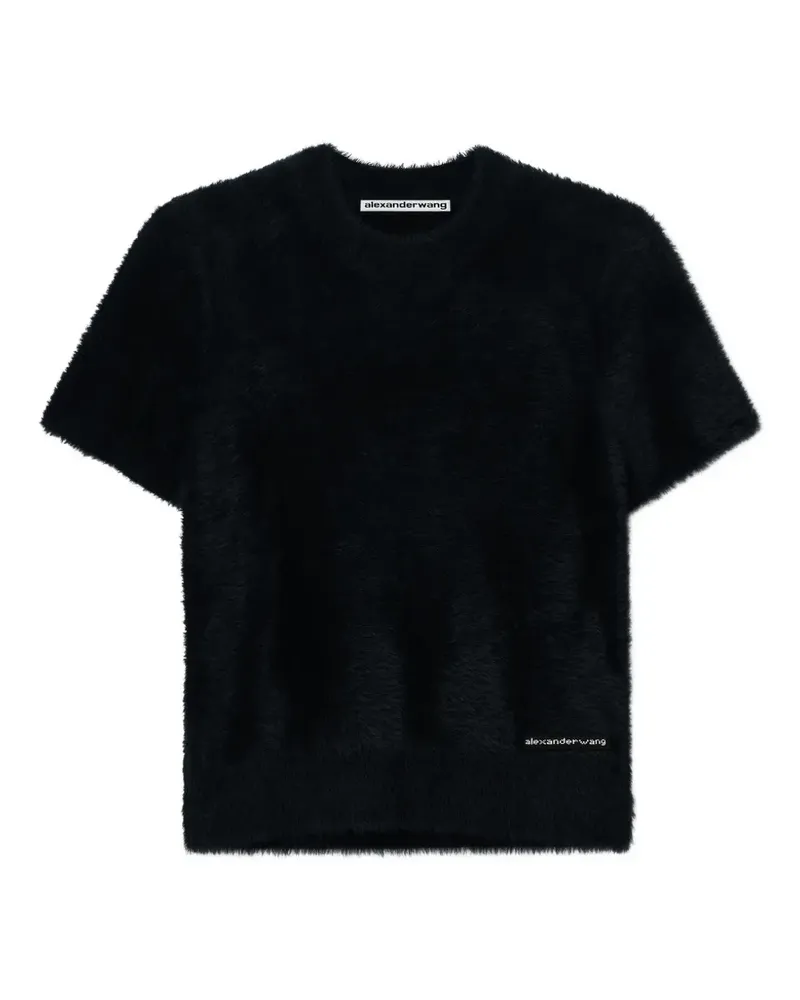 Alexander Wang Strukturierter Pullover mit rundem Ausschnitt - Schwarz Schwarz