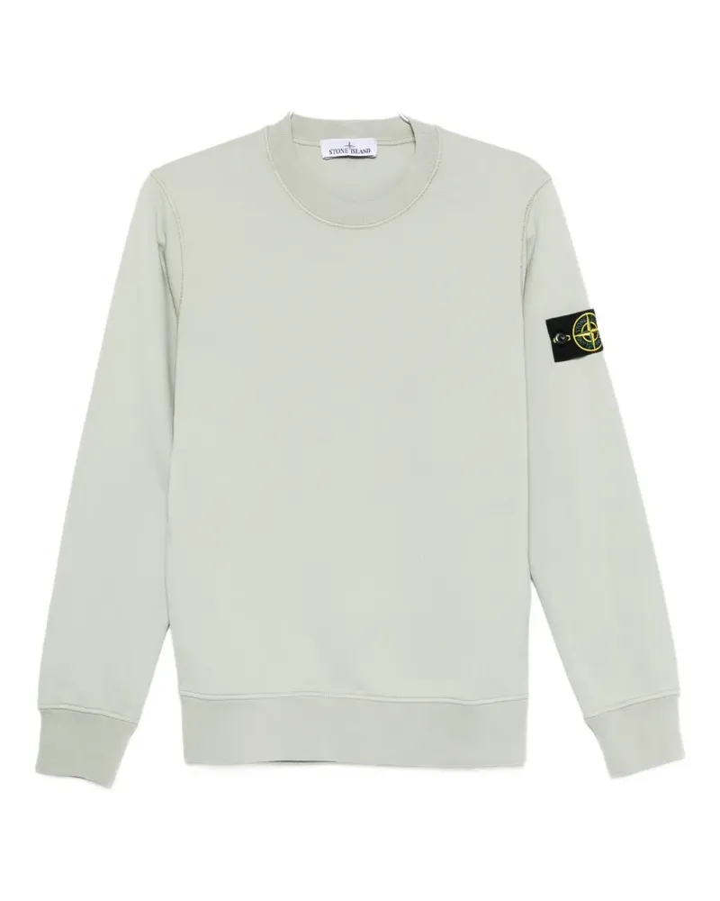 Stone Island logo-patch sweatshirt - Grün Grün