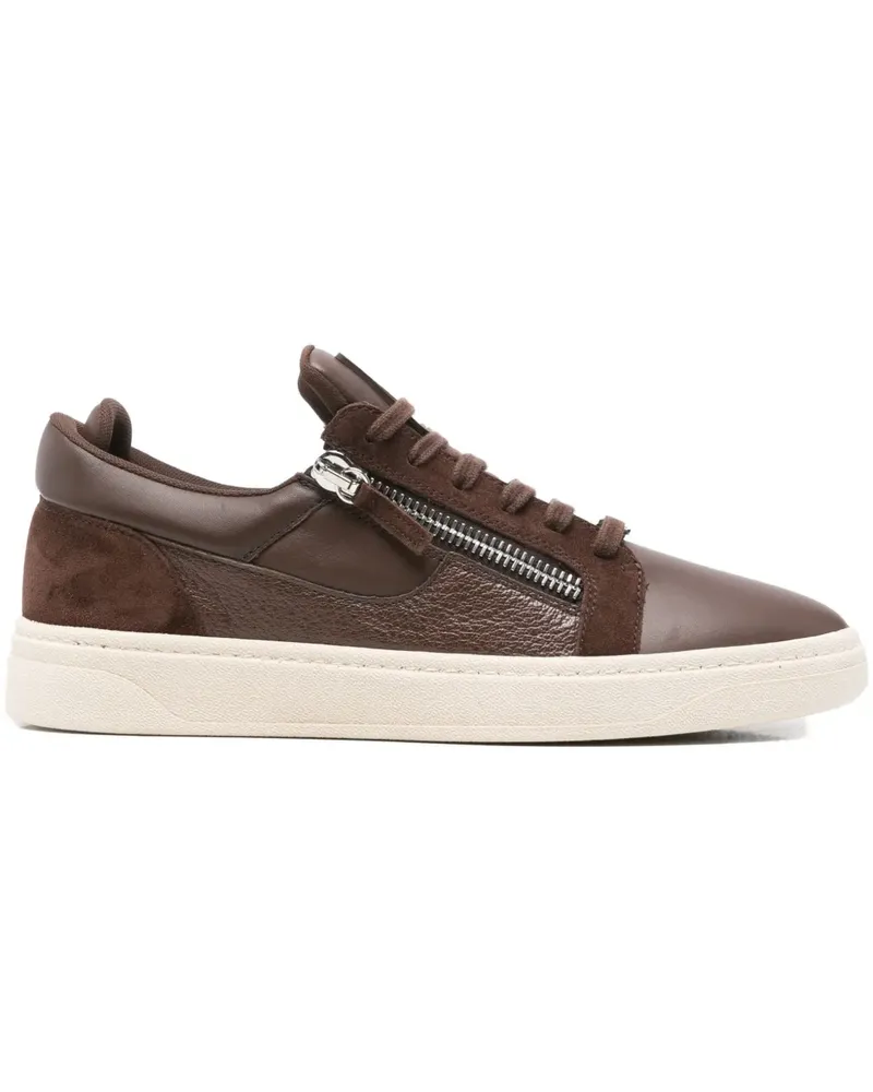 Giuseppe Zanotti Sneakers mit Reißverschlussdetail - Braun Braun