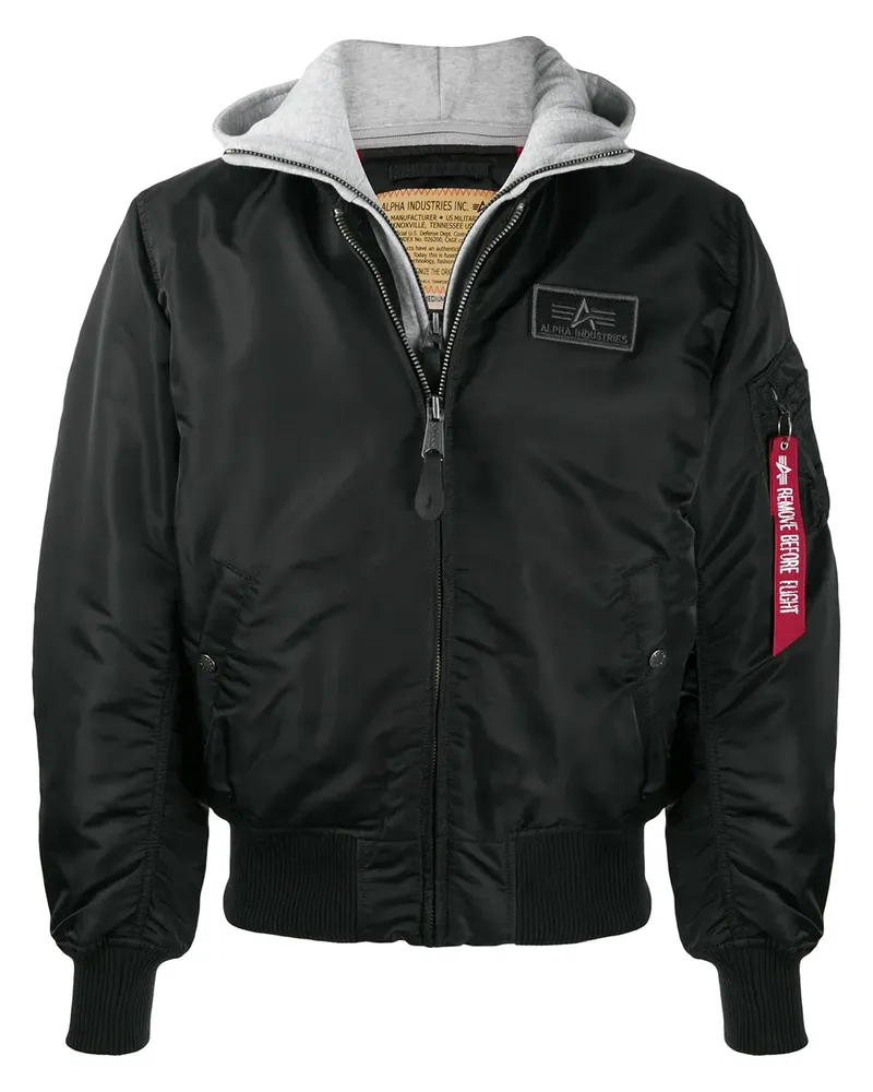 Alpha Industries MA-1' Bomberjacke - Schwarz Schwarz