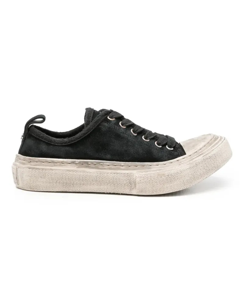 Ann Demeulemeester Sneakers im Used-Look - Schwarz Schwarz