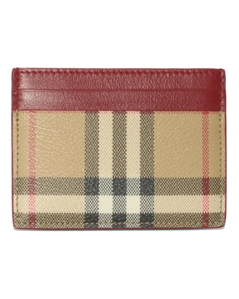 Burberry check card holder - Nude Nude