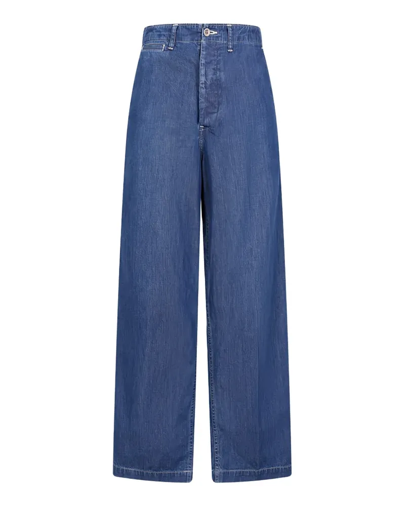 Visvim Wide-Leg-Jeans - Blau Blau