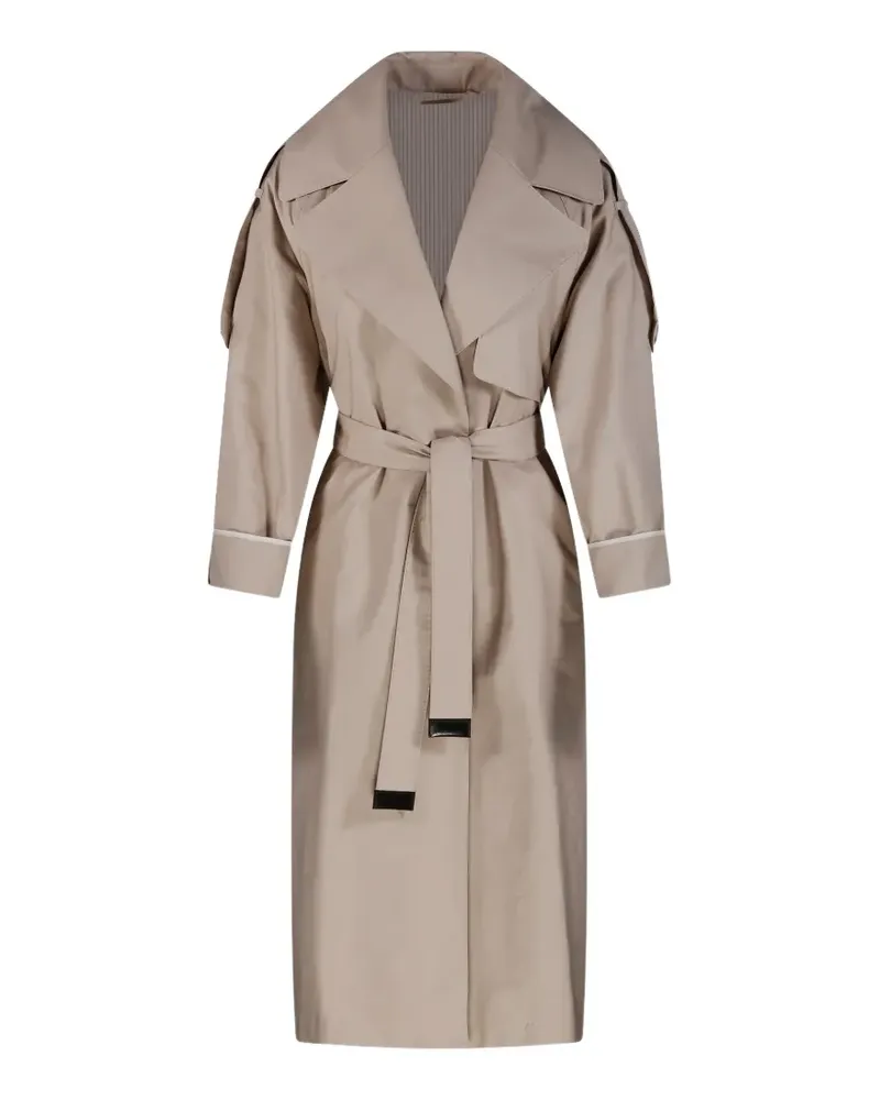 Max Mara belted trench coat - Nude Nude
