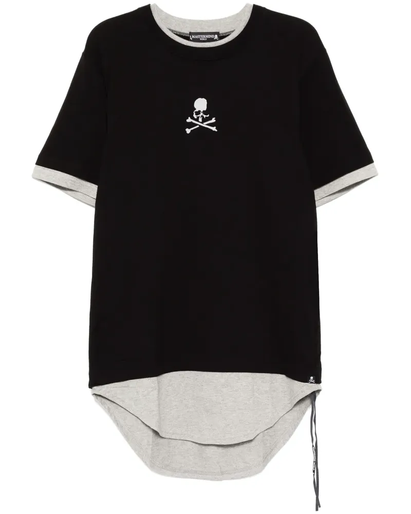 Mastermind World T-Shirt mit Logo-Print - Schwarz Schwarz