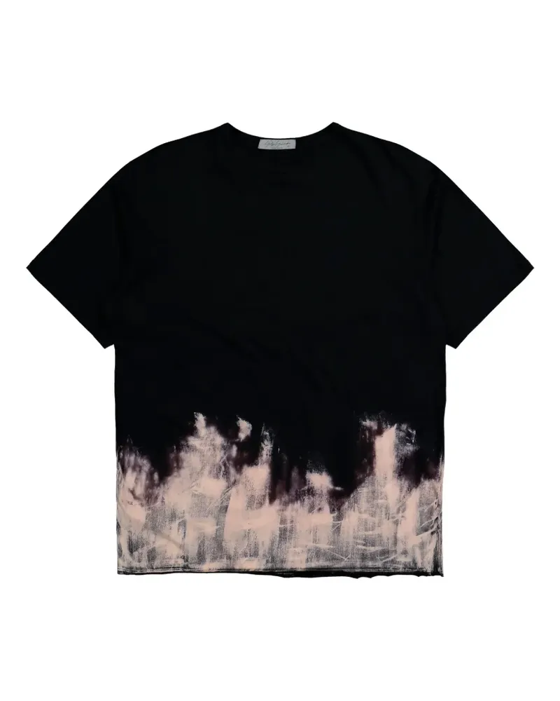 Yohji Yamamoto T-Shirt mit Rundhalsausschnitt - Schwarz Schwarz