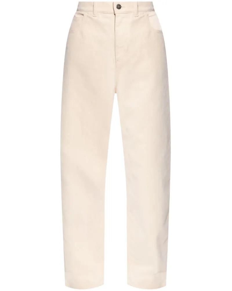 Moncler Klassische Tapered-Jeans - Weiß Weiß