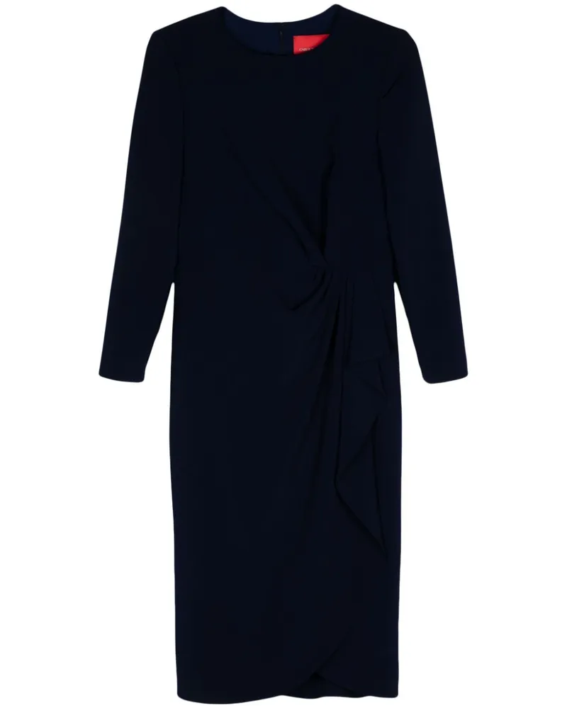 Carolina Herrera New York Drapiertes Midikleid - Blau Blau