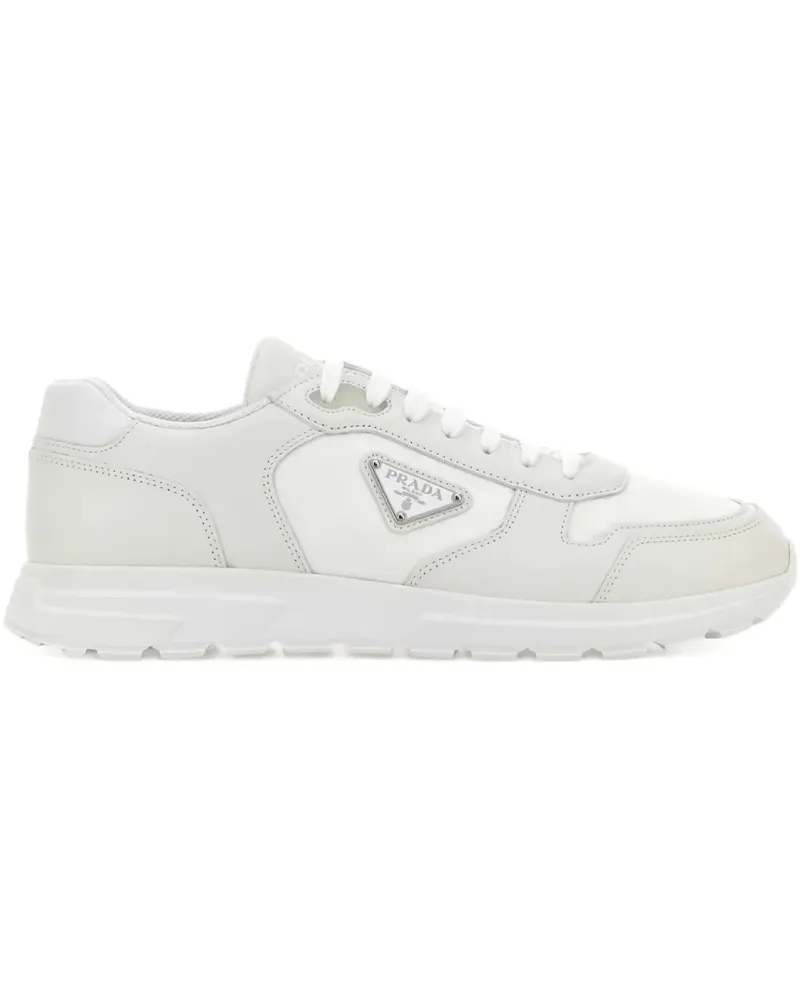 Prada Sneakers mit Logo - Weiß Weiß