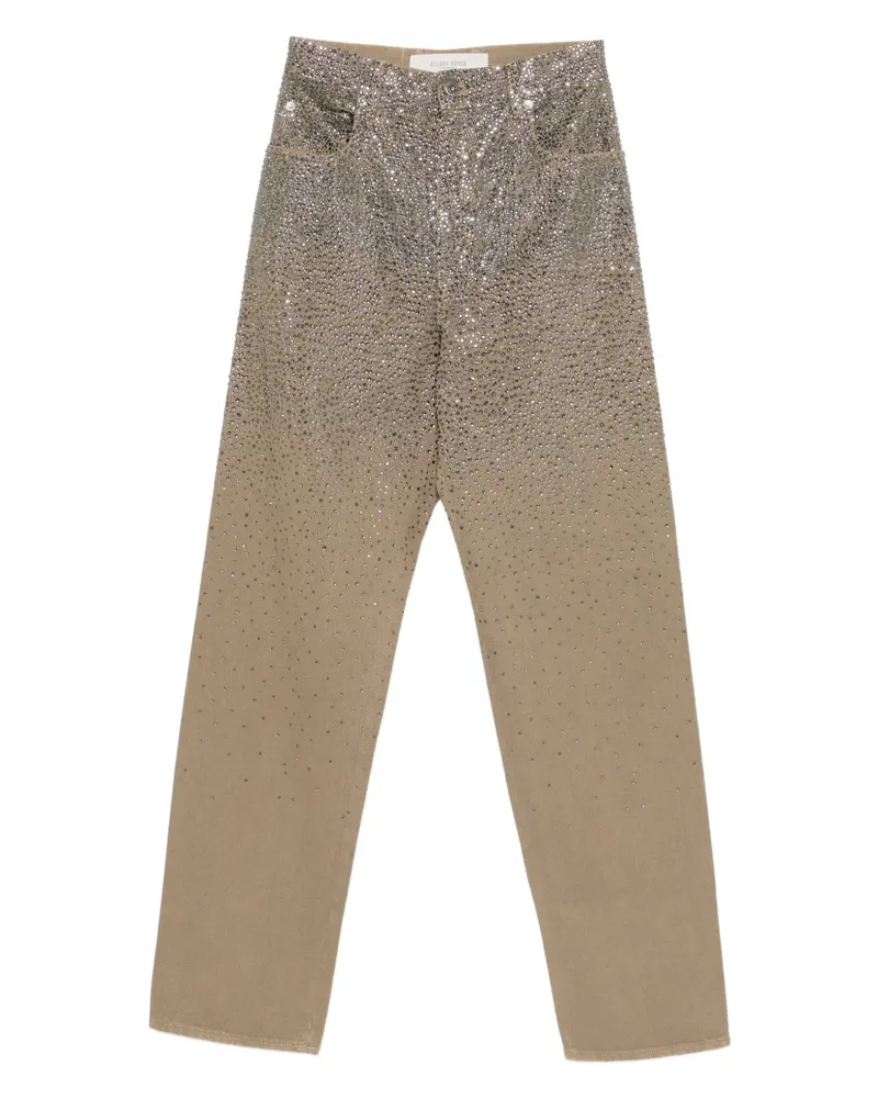 Golden Goose Jeans mit Swarovski-Kristallen - Nude Nude