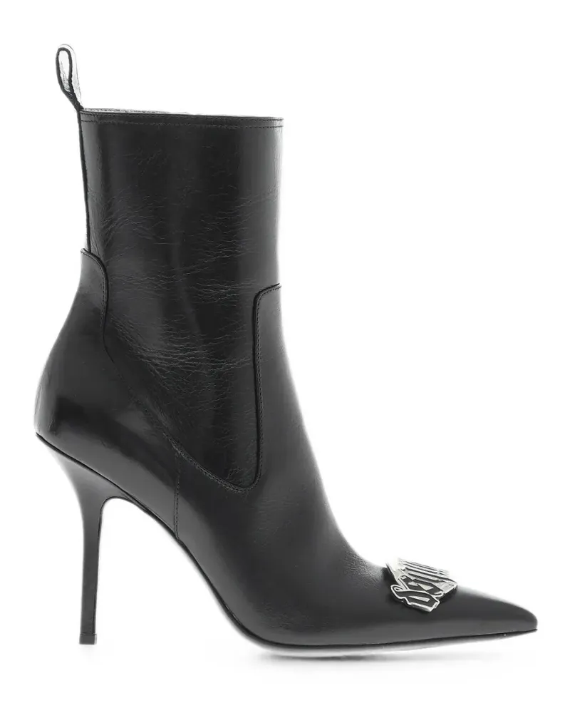 Dsquared2 Gothic logo-plaque ankle boots - Schwarz Schwarz
