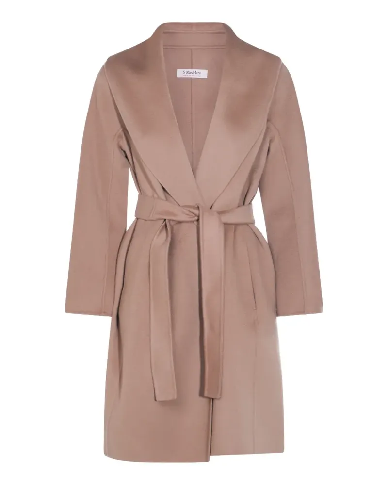 Max Mara Mantel mit Gürtel - Nude Nude