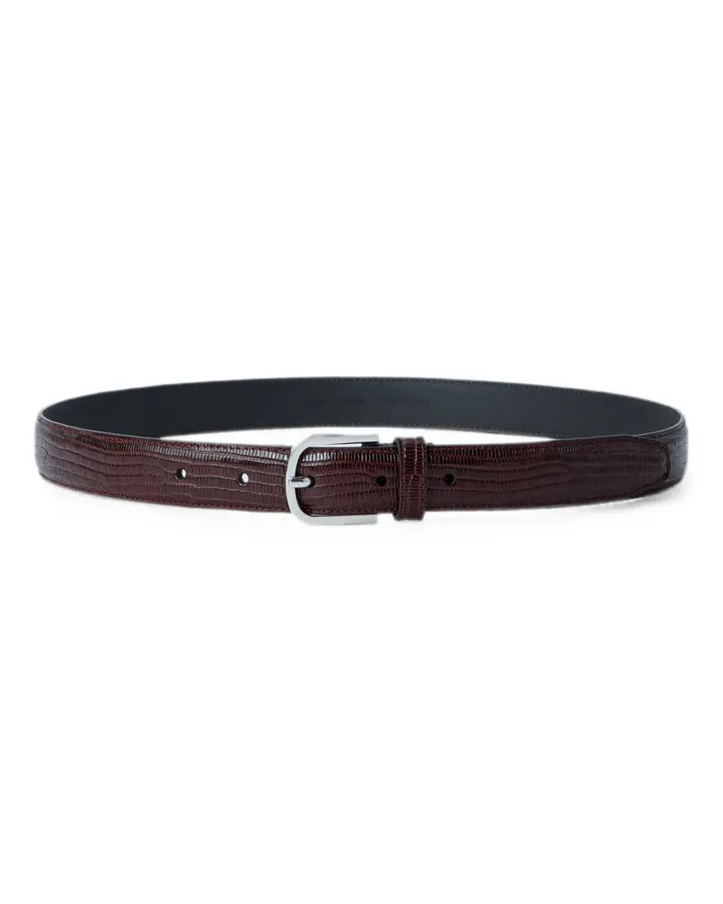 Totême textured leather belt - Braun Braun