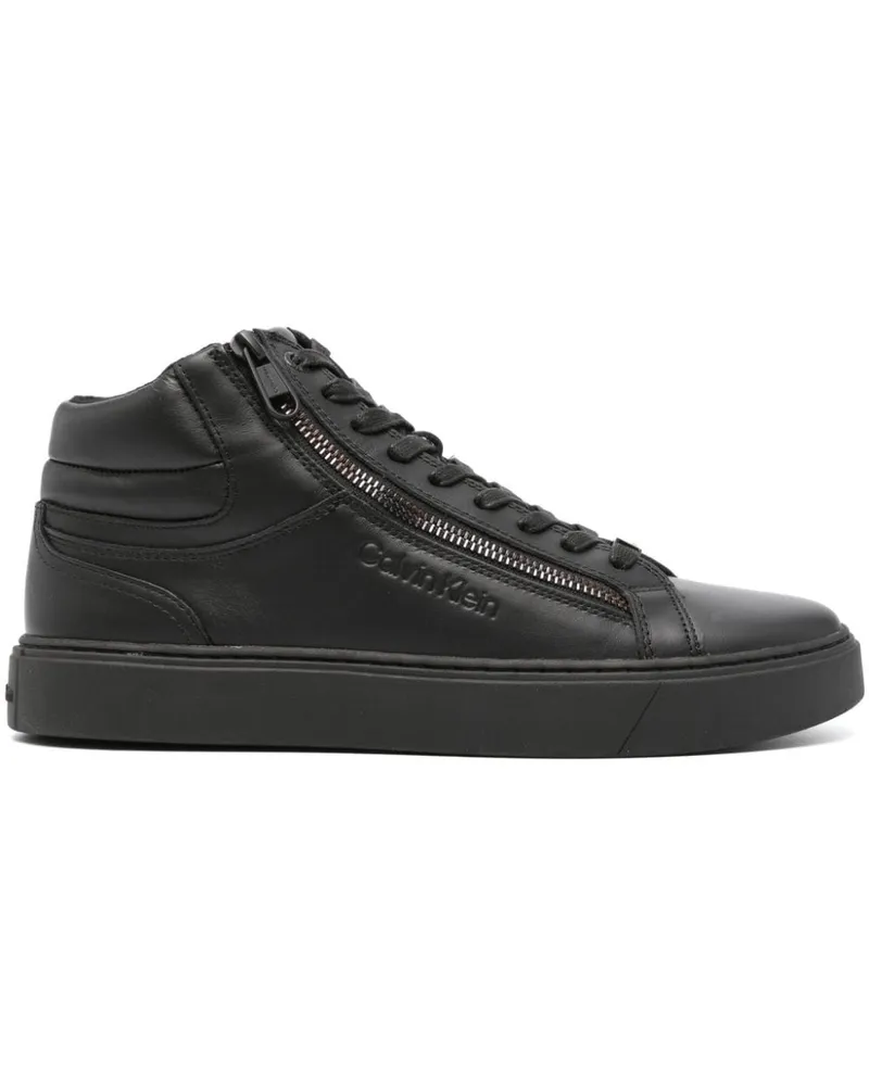 Calvin Klein Sneakers mit Logo-Prägung - Schwarz Schwarz