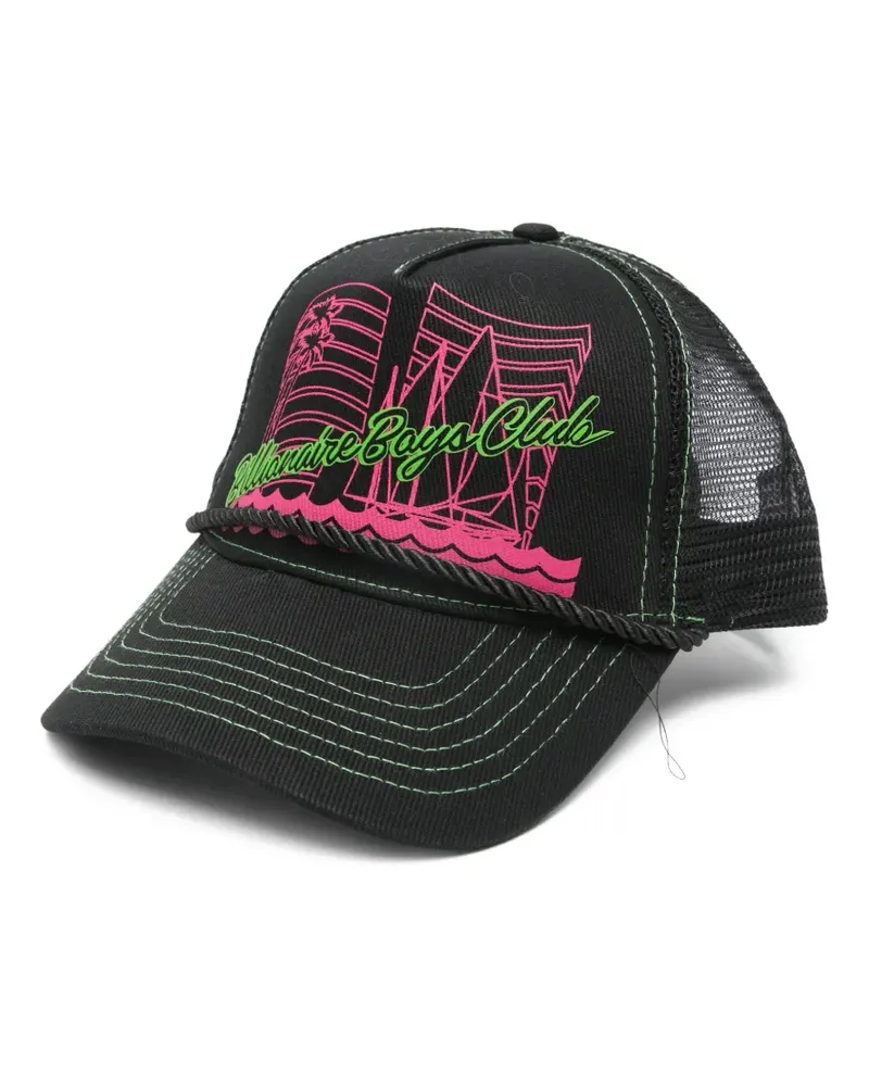 Billionaire Boys Club graphic-print baseball cap - Schwarz Schwarz