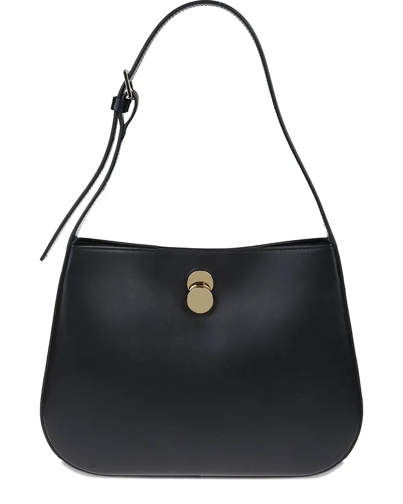 Fabiana Filippi Abgerundete Schultertasche - Schwarz Schwarz