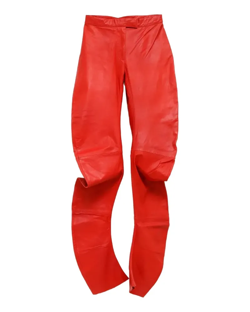 FRANKIE Shop Jessa Lederhose - Rot Rot