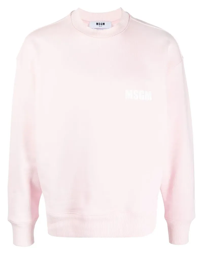 MSGM Sweatshirt mit Logo-Print - Rosa Rosa