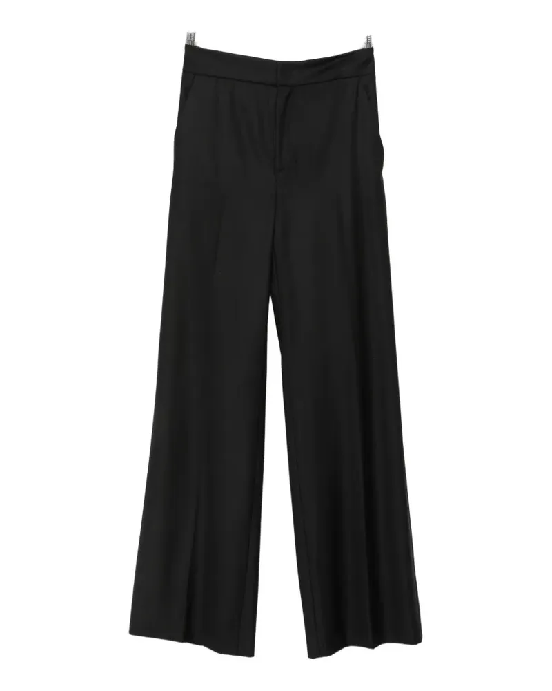 Sa Su Phi pressed-crease wide-leg trousers - Schwarz Schwarz