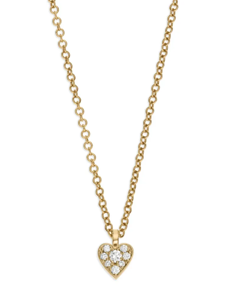 Sophie Bille Brahe Diamond Heart Halskette mit Diamanten - Gold Gold