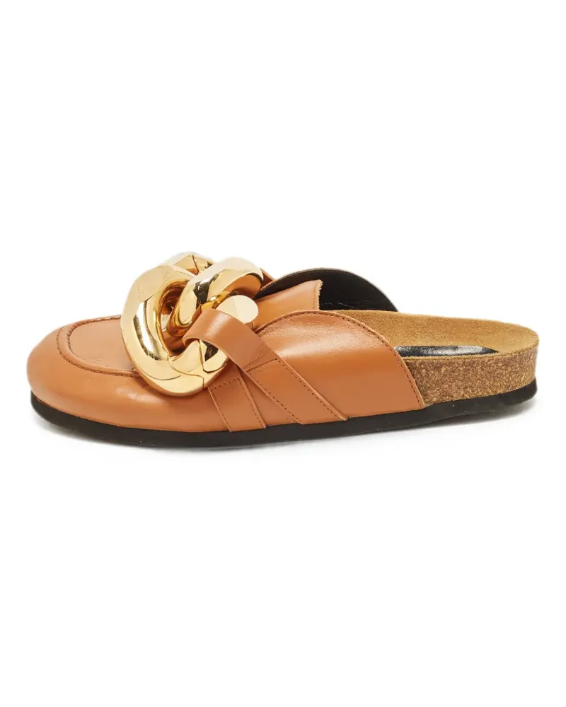 J.W.Anderson Chain Link leather mules - Braun Braun