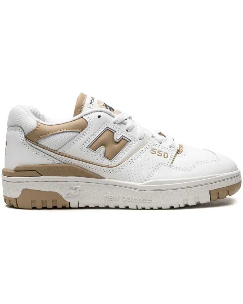 New Balance 550 White Beige Sneakers - Nude Nude