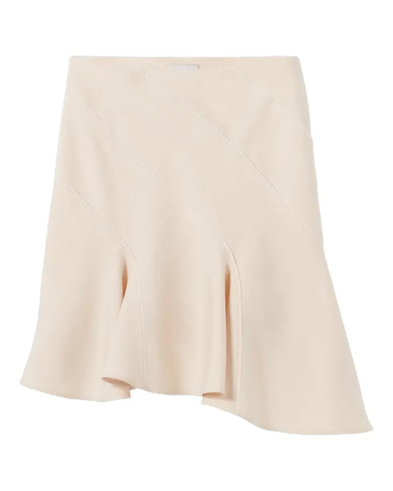 Claudie Pierlot A-Linien-Rock mit Spitzenbesatz - Nude Nude