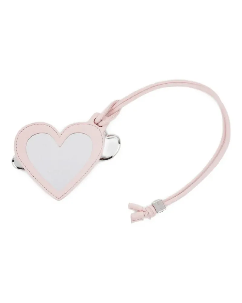 Ganni Schlüsselanhänger mit Herzdetail - Rosa Rosa