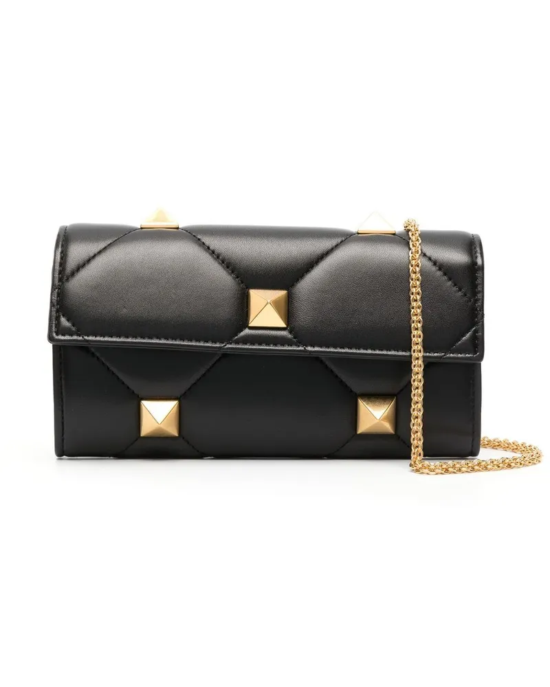 Valentino Garavani Roman Stud Schultertasche - Schwarz Schwarz